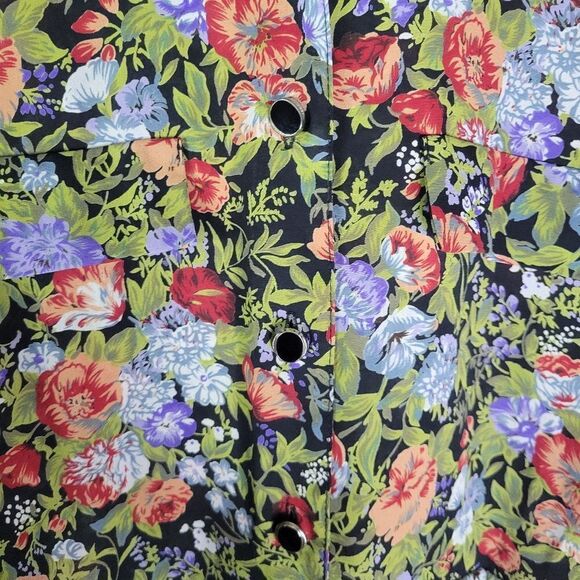 Stitches The Dress Co Vintage Floral Semi Button-Up Midi Dress - Picture 7 of 12